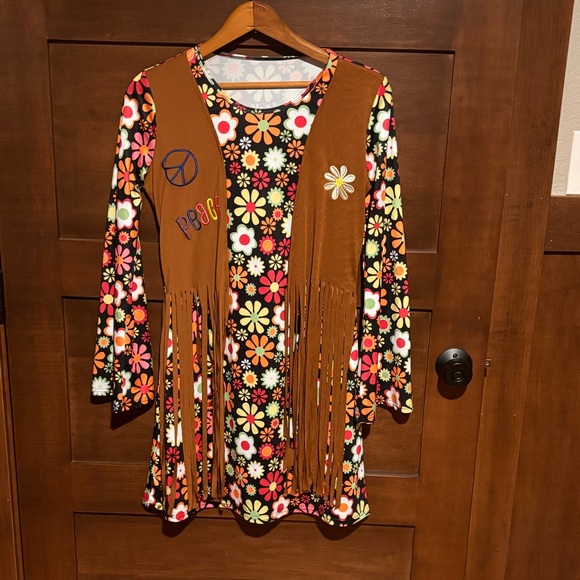 Halloween Costumes Dresses & Skirts - Floral Fringe Dress